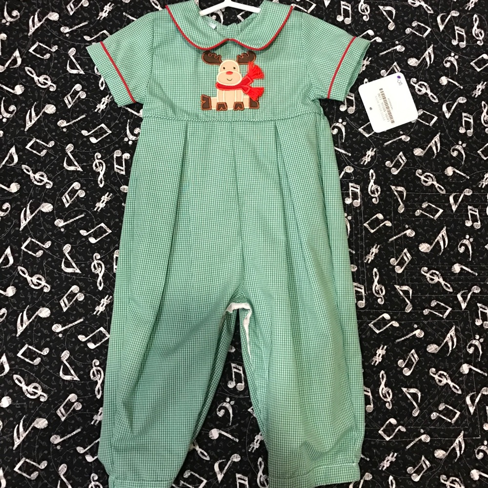 Boys Christmas Romper